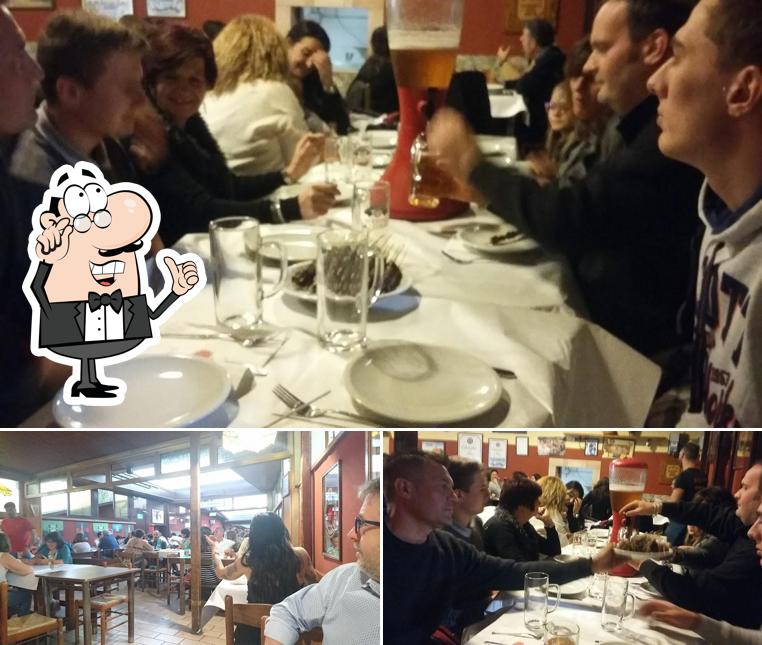 Gli interni di Al Gallo Rosso