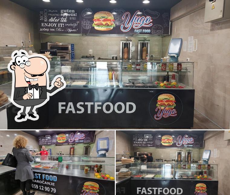 Gli interni di Fast Food Yugo
