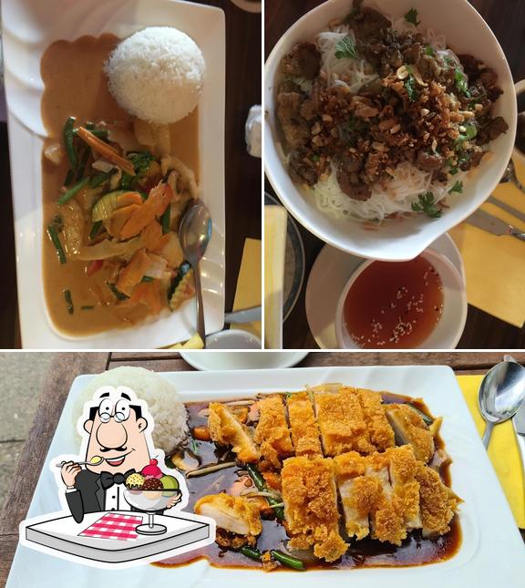 Vuong Asia Küche & Sushi Bar bietet eine Auswahl von Süßspeisen