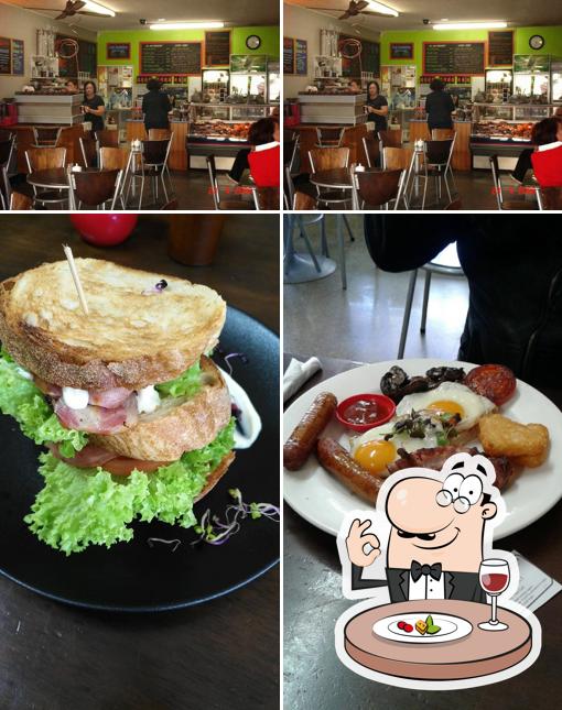 The photo of food and interior at Coffee Plus Cafe