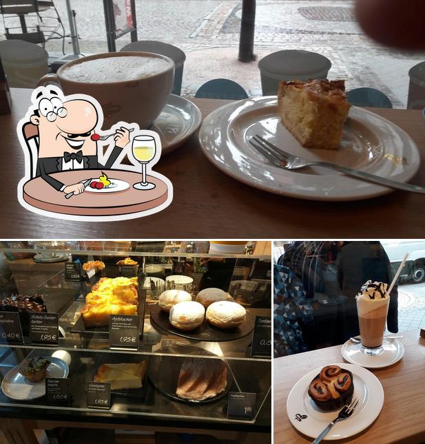 Las fotografías de comida y bebida en Tchibo shop with coffee bar