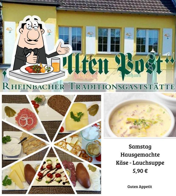Take a look at the image displaying food and exterior at Zur Alten Post