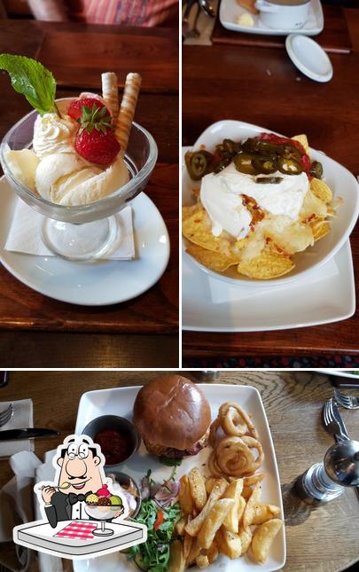 The Cock Inn serves a variety of desserts