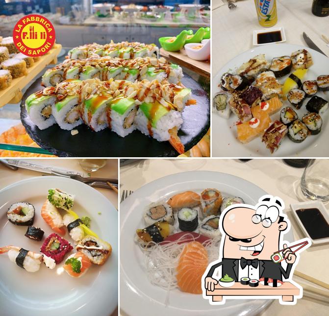 Prova le diverse opzioni di sushi