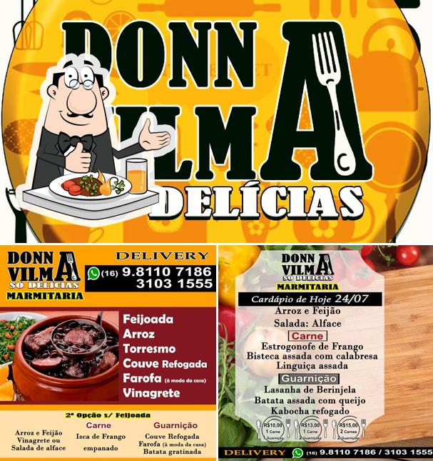 Platos en Marmitaria Donna Vilma só Delícias - Almoço