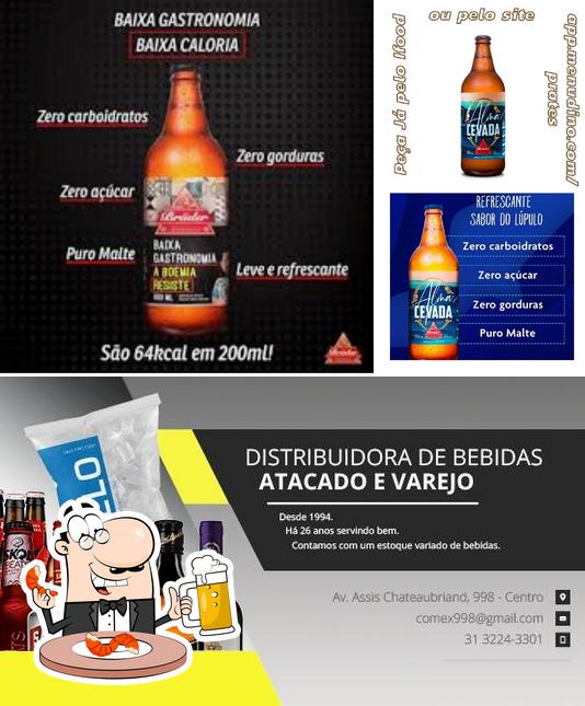 Você pode tomar um copo de cerveja leve ou escura