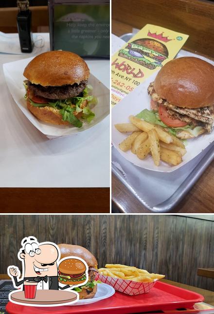 Prueba una hamburguesa en Burger World