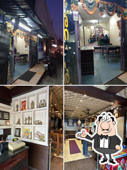 The interior of Hotel Annapoorna