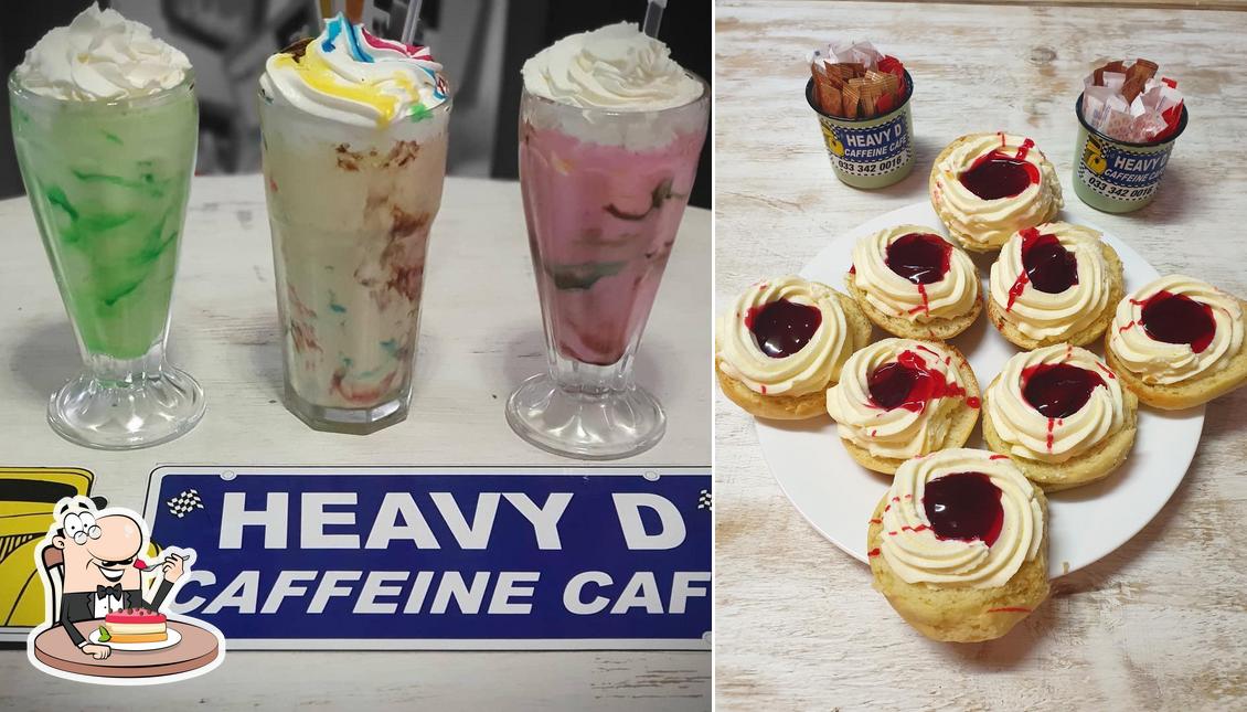 Heavy D Caffeine Cafe sert un nombre de desserts