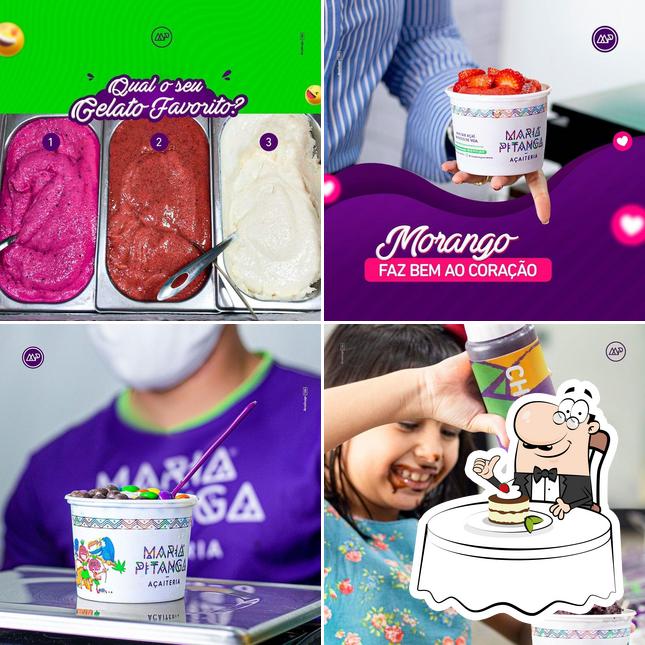 Maria Pitanga Açaí e Gelatos - Caucaia provê uma seleção de pratos doces