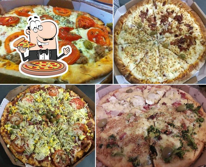 Peça diferentes estilos de pizza