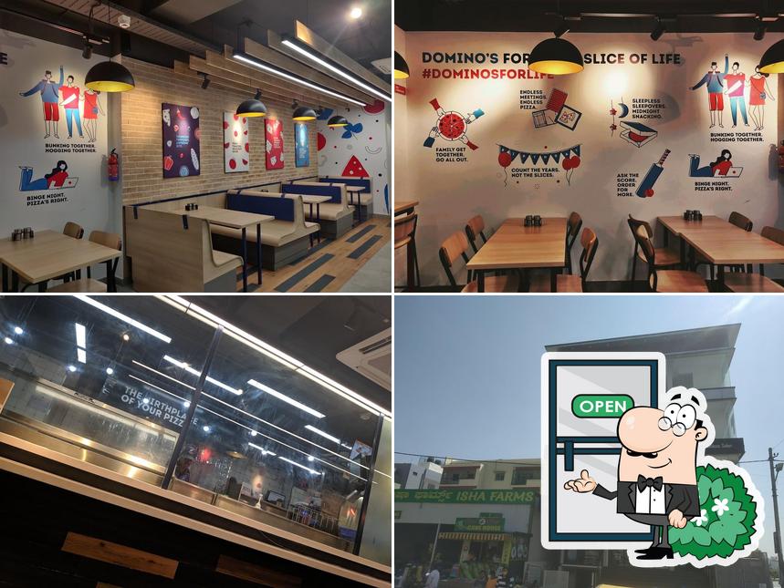 The picture of Domino's Pizza’s exterior and interior