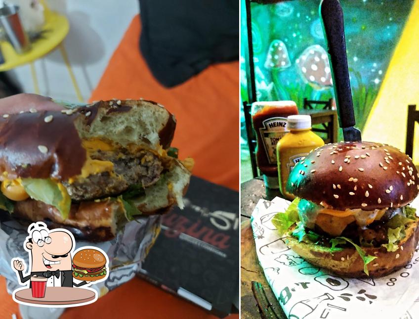 Peça um hambúrguer no Buzina Burguer e Comedoria