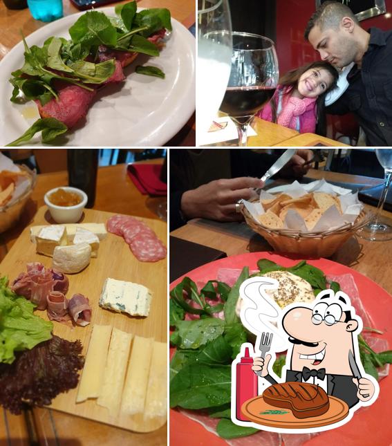 Prove refeições de carne no Ettore Cuccina Italiana