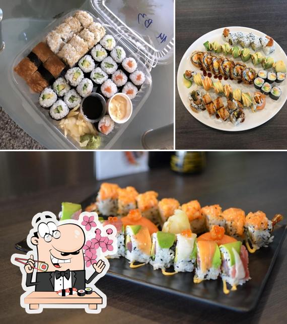 Les sushi sont disponibles à Sakura Sushi