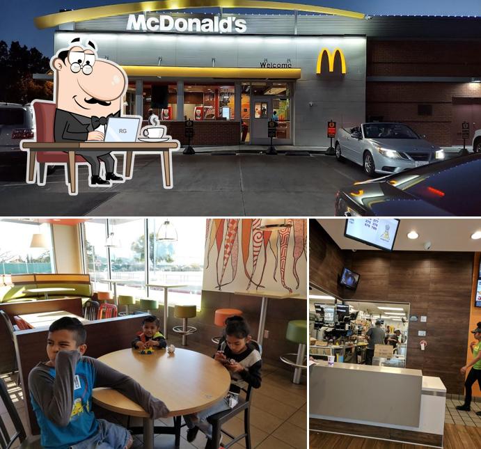 The interior of McDonald's