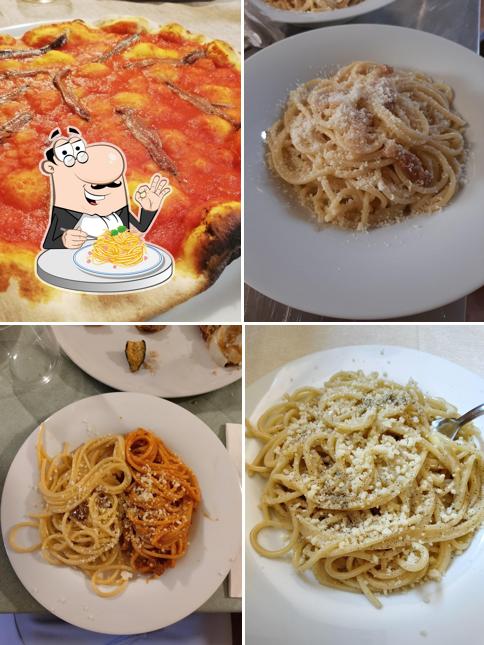 Spaghetti alla carbonara al La Rinascita