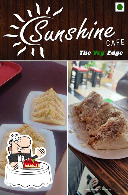 SUNSHINE CAFE serves a selection of desserts