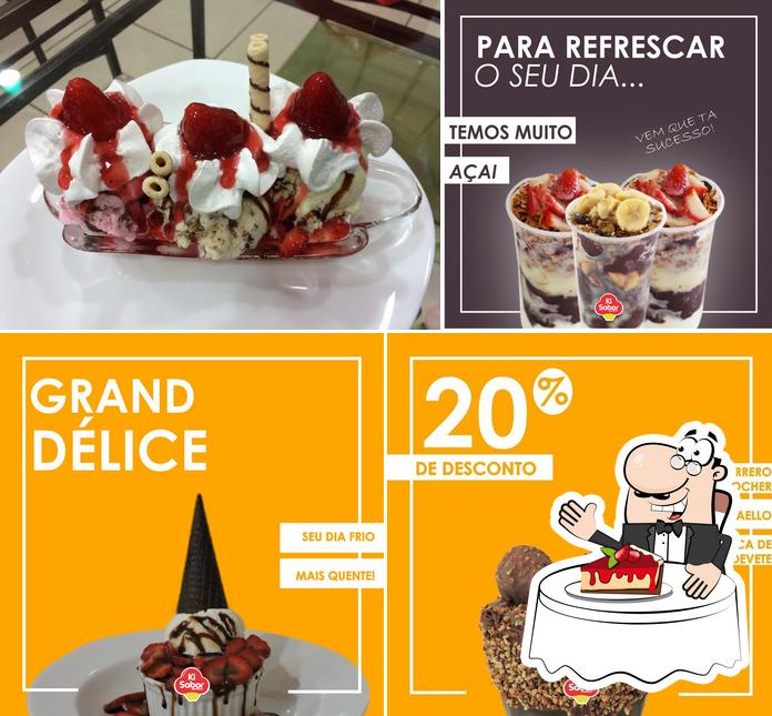 sorveteria ki sabor provê uma variedade de pratos doces