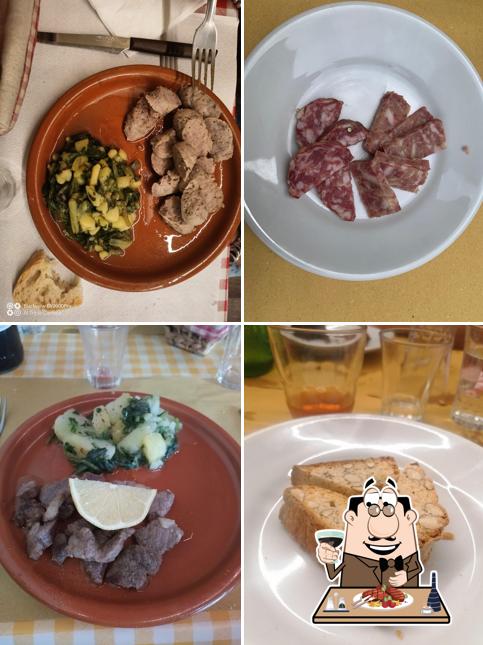 Trattoria Piazza Ansidei sirve platos con carne