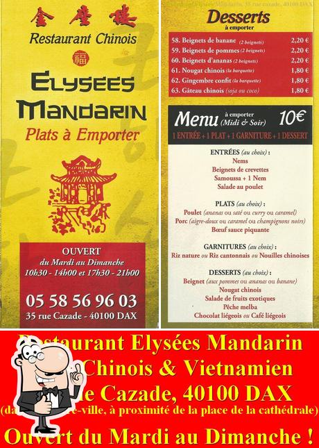 Look at the picture of Restaurant Elysées Mandarin