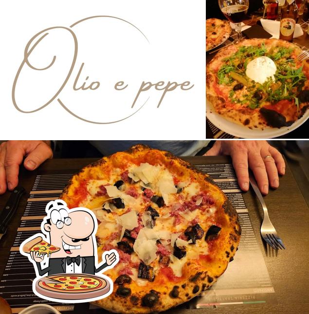 Essayez des pizzas à Olio e Pepe