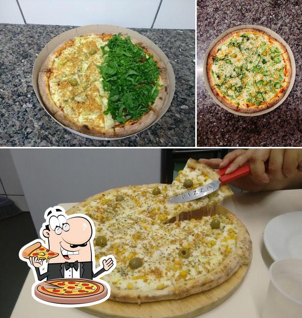 Escolha pizza no Vegê Pizza