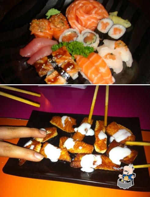 Comida em Origami Sushi