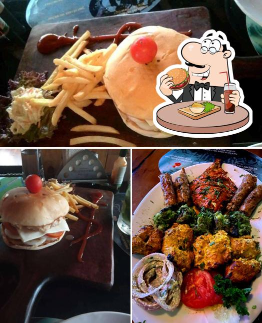 Order a burger at TAP Resto Bar Juhu