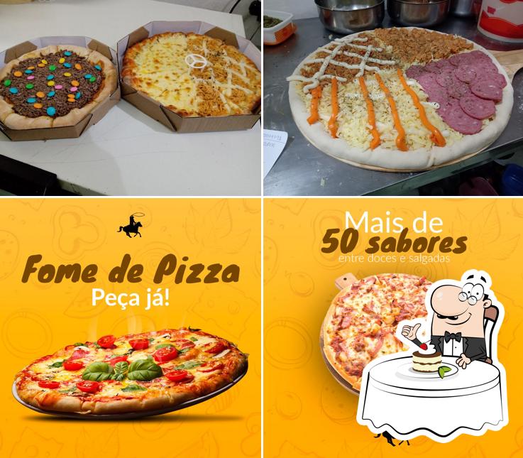 Taurone Pizzaria Caxias do Sul serve uma escolha de pratos doces