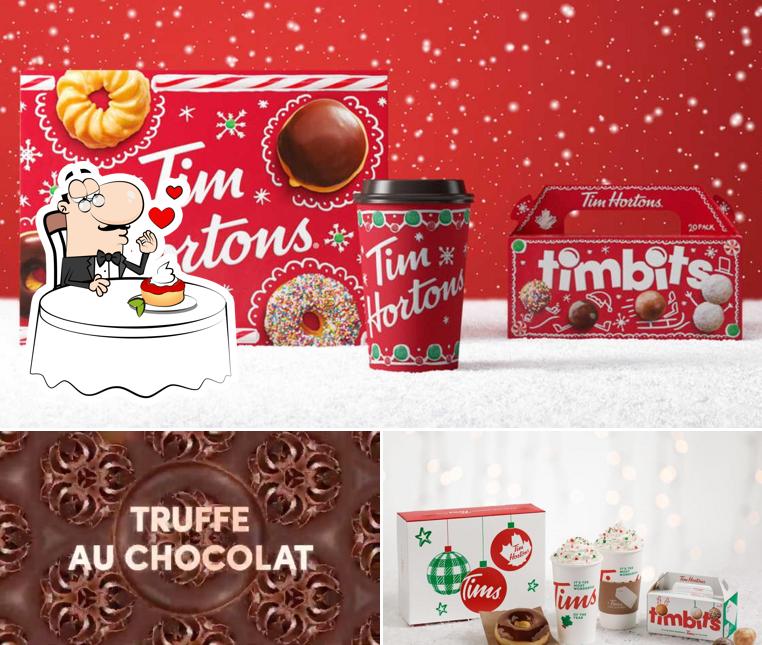 Tim Hortons sert une éventail de plats sucrés