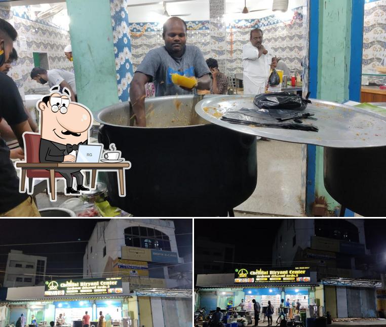 The interior of Chennai Briyani Center