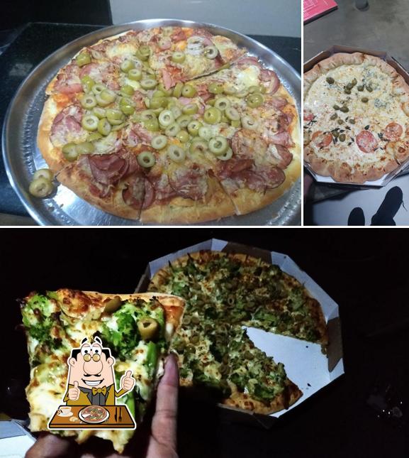 Experimente pizza no Pizzaria Ferrugem