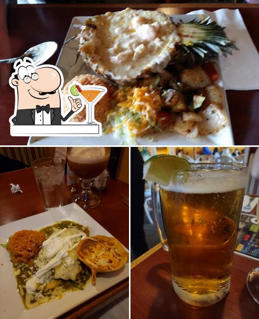 Among different things one can find drink and food at La Hacienda Family Mexican Restaurant