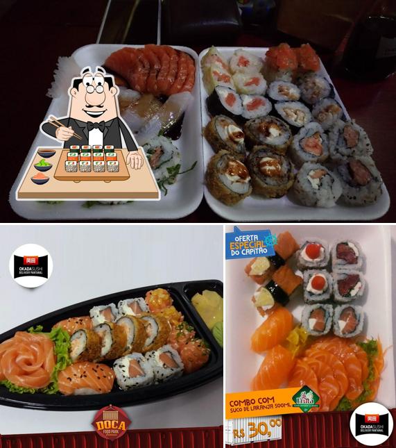 Prove diversas opções de sushi