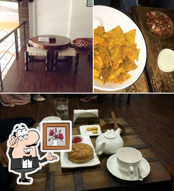 Among different things one can find interior and food at High On Tea