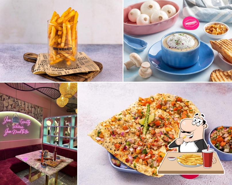 French fries at Brewbakes café Pathankot