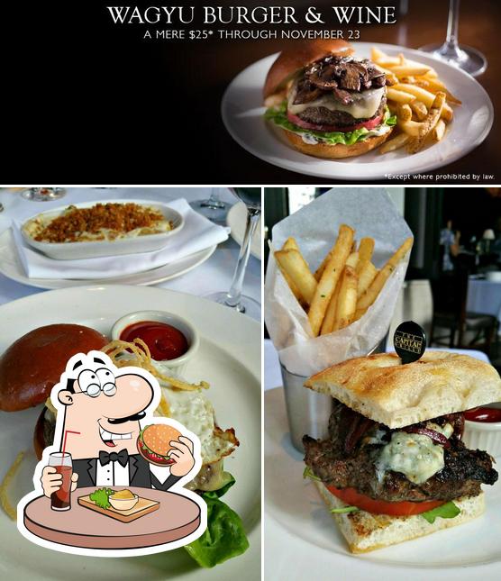 Try out a burger at The Capital Grille