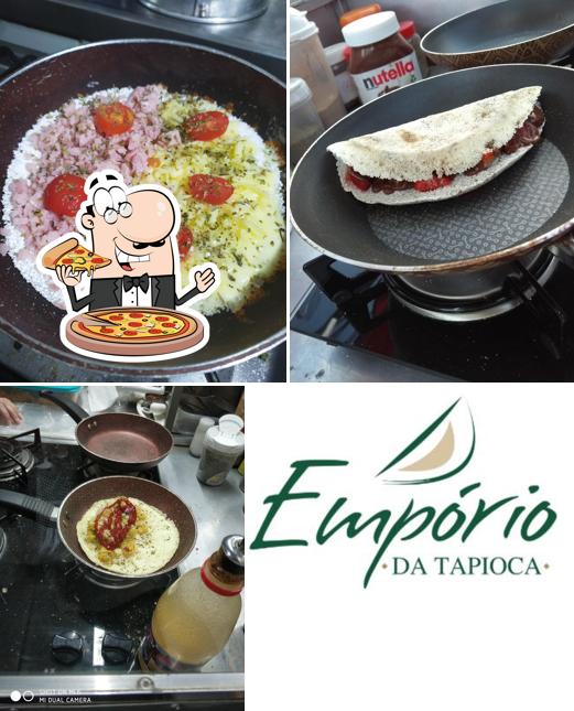 Consiga pizza no Pizzaria e Tapiocaria Emporium