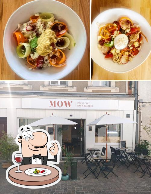 Voici l’image affichant la nourriture et intérieur sur Mow Restaurant Pornic