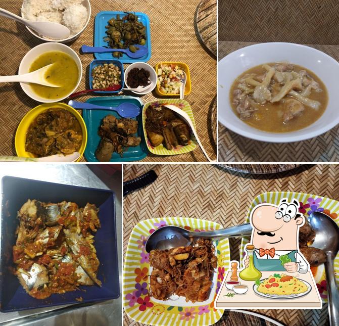 Food at Bamboo shoot Achi's Authentic Naga Cuisine