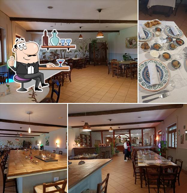 Gli interni di GROTTE Bistrot Rurale