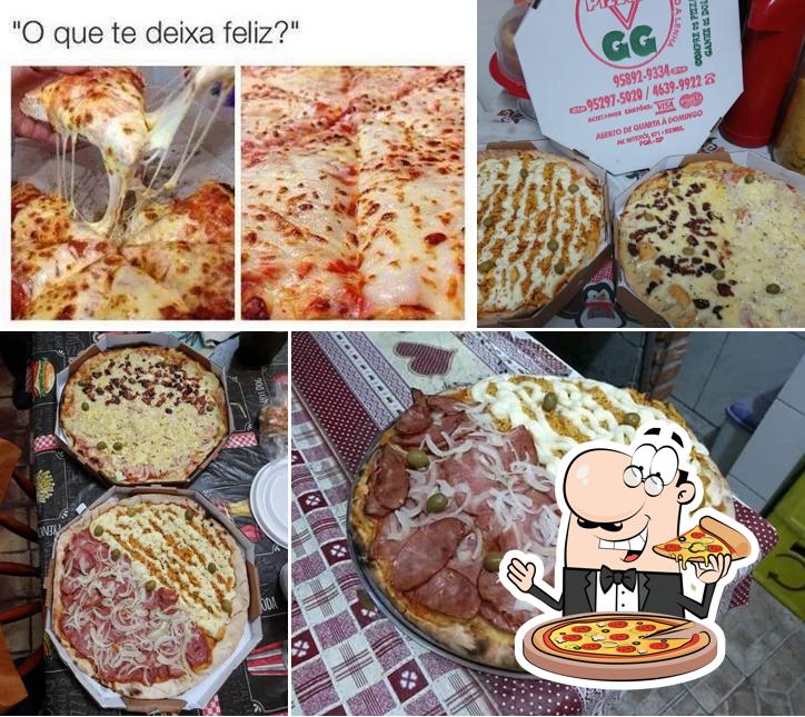 Experimente pizza no Pizzaria GG