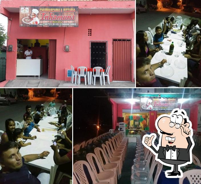 O interior do Churrascaria e Pizzaria Inhamuns