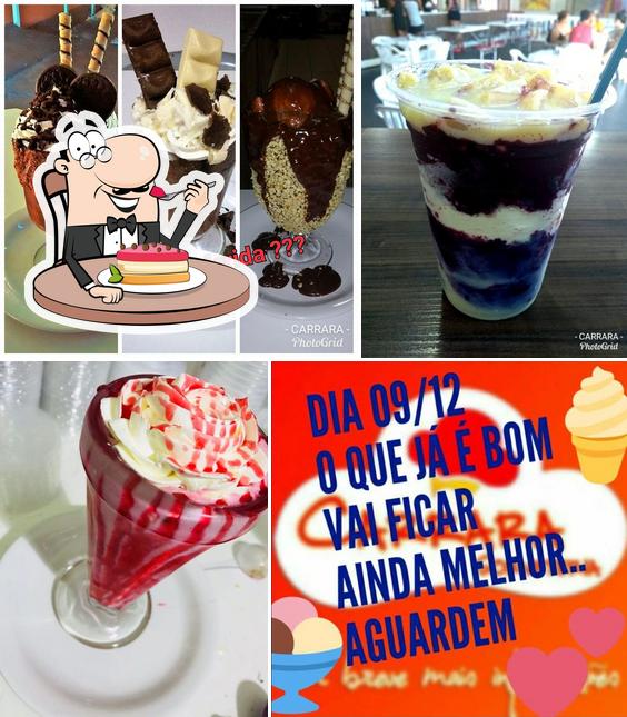 Peça uma das sobremesas