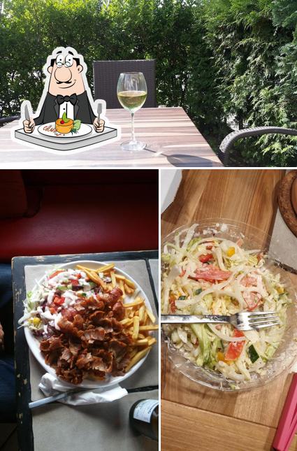 Among different things one can find food and wine at Sandwieser Kebap Haus