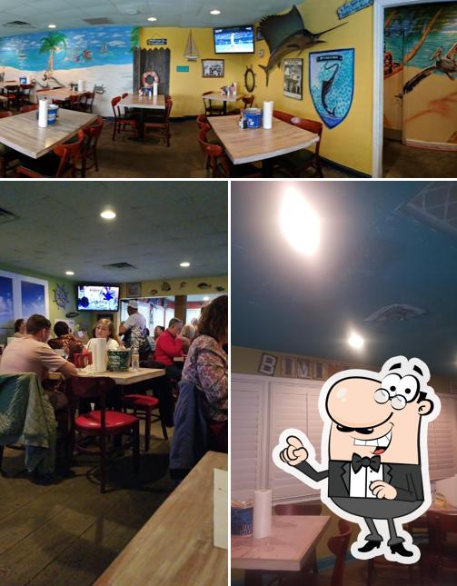 Bimini's Oyster Bar and Seafood Cafe in Greenville Restaurant menu