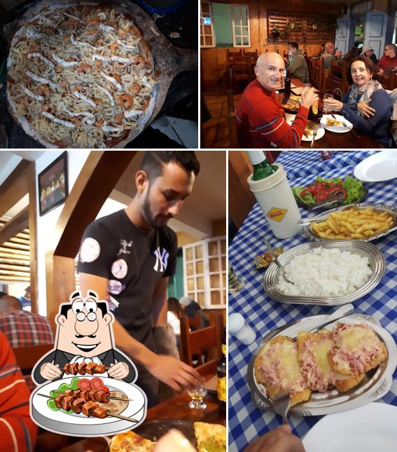 Confira a ilustração apresentando comida e balcão de bar no Espaço Original
