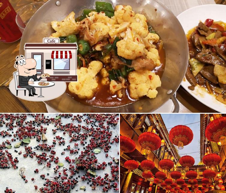 Tín House 巴师傅川菜 si caratterizza per la esterno e cibo
