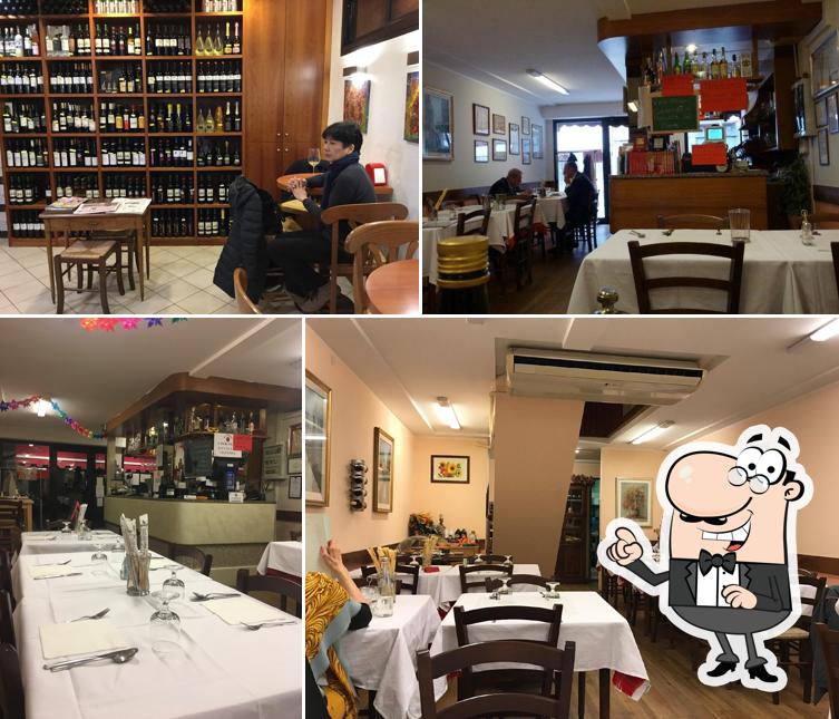 Gli interni di Trattoria Da Terzo
